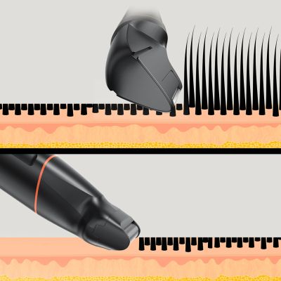 19. MAXGROOM LK-881 multifunctional trimmer with replaceable tips - black