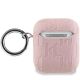 2. Karl Lagerfeld Monogram Choupette Head case for AirPods 1 / 2 - pink