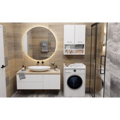 7. WASHING MACHINE CABINET POLA NP WHITE