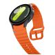 3. Tech-Protect Silicone Sport Strap for Samsung Galaxy Watch 4 / 5 / 5 Pro / 6 / 7 / FE - Orange