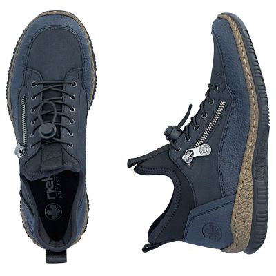 5. Rieker N32G3-14 comfortable navy blue waterproof women's shoes