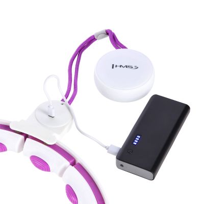 7. HHM17 HULA HOP WHITE/VIOLET WITH MAGNETS AND WEIGHT + HMS COUNTER