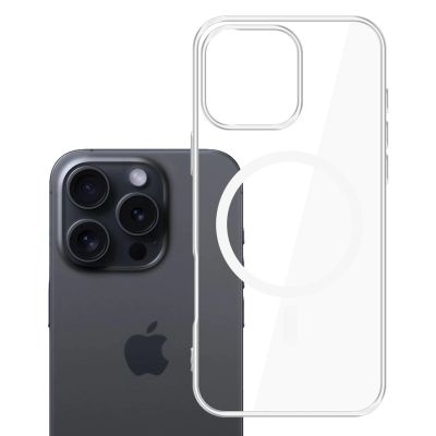 15. 3mk Clear MagCase Case for Apple iPhone 16 Pro - Transparent