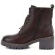 3. Brown Women’s Leather Block-Heel Ankle Boots M.Daszyński OL77-3