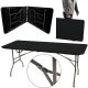 6. CATERING TABLE FOLDABLE INTO A SUITCASE 180x70x74CM MAX.100KG BLACK