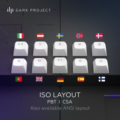 3. Dark Project DPKB_BUSHIDO_87_ISO Gaming Keyboard USB QWERTZ Danish, English, Finnish, German, Scandinavian, Norwegian, Spanish, Swedish, British English, UK International Black