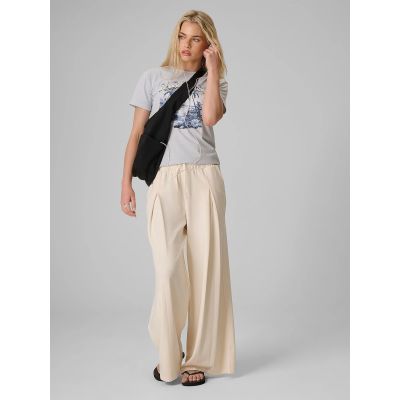 Women's wide-leg sweatpants 4F 4FRAW26TTROF2050-11S
