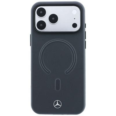 3. Mercedes Leather 3D MagSafe case for iPhone 18 Pro Max / 17 Pro Max - anthracite