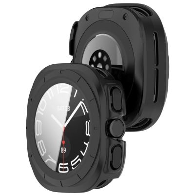 8. Tech-Protect Defense 2-Pack Case for Samsung Galaxy Watch Ultra 47mm - Clear Matte Black