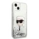 4. Karl Lagerfeld KLHCP14MLNKHCH iPhone 14 Plus 6.7" silver/silver hardcase Glitter Karl Head