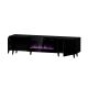 3. PAFOS EF TV cabinet with electric fireplace 180x42x49 black matt