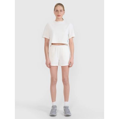 5. Women's crop top t-shirt 4F 4FWSS25TTSHF1977-11S