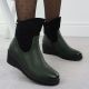 6. Women's suede wedge boots green M.Daszyński 2510