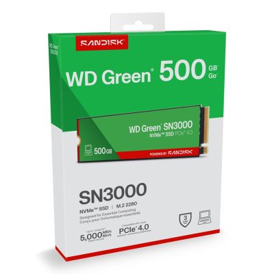 8. WD Green SN3000 500GB M.2 NVMe WDS500G4G0E SSD