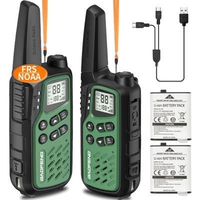 7. Baofeng BF-T25E walkie-talkie green, 2 pieces