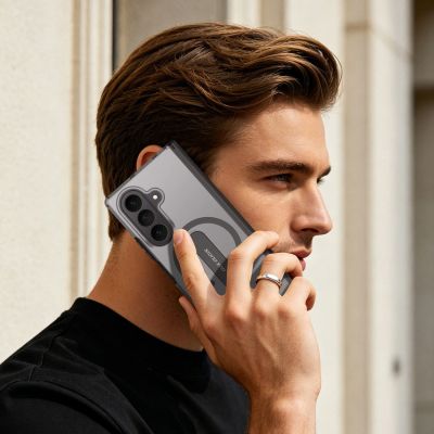 13. Dux Ducis Kind Case for Samsung Galaxy Z Fold 8 Ultra / Z Fold 7 with Stand Compatible with MagSafe - Black