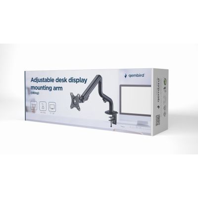 3. GEMBIRD ADJUSTABLE DESK MONITOR ARM/HOLDER 17-32, VESA 100X100MM, UP TO 8 KG