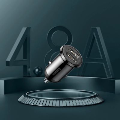 12. Baseus Grain Pro car charger 2x USB 4.8 A white (CCALLP-02)