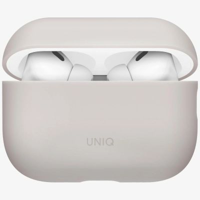 3. Uniq Lino Silicone Case for AirPods Pro - Beige
