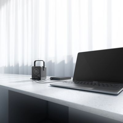 26. Cuktech Powerbank 300W 40000mAh with Wireless Charging 2x USB-C + 2x USB-A - Black