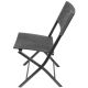 12. BALCONY FURNITURE SET TABLE 58X58X70CM AND 2 BLACK CHAIRS