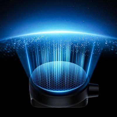 9. Baseus SafeRide Series rearview mirror with safety hammer - black