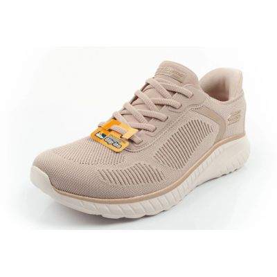 3. Skechers Bobs Squad Chaos SLIP-INS Women's Sports Shoes Beige