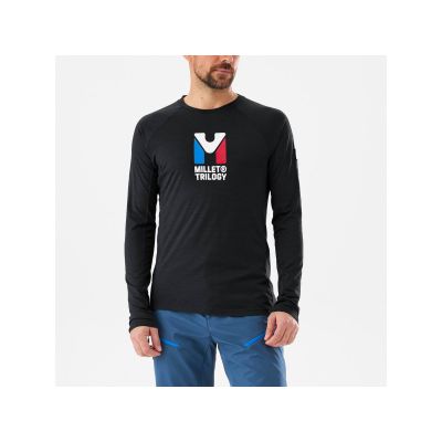 2. MILLET M Trilogy Wool Ts Ls black underwear