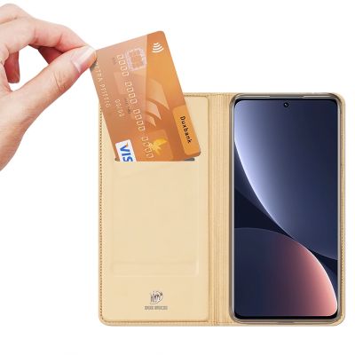 2. Dux Ducis Skin Pro Case Xiaomi 13 Pro Flip Card Wallet Gold Stand