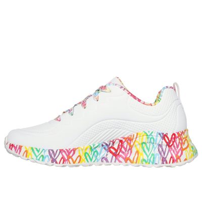 5. Skechers Women's UNA LITE EXUBERANT HEARTS Sneakers 177976 WMLT