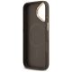 7. Guess 4G Strass Logo & Big Strap Metal Buttons MagSafe Case for iPhone 17 - Brown