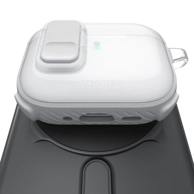 14. AmazingThing Titan Pro Mag Case Clear for AirPods Pro 3 - White