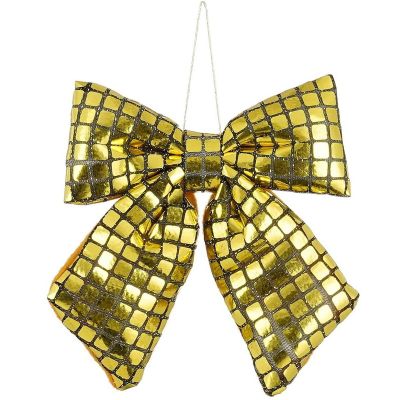 2. DECORATIVE GOLD BOW 15x17CM MICA