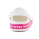 5. CROCS CROCBAND KIDS CLOG WHITE/PINK CRUSH 207006-6WU