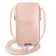 Guess Saffiano Strap 6.7" Phone Bag - Pink