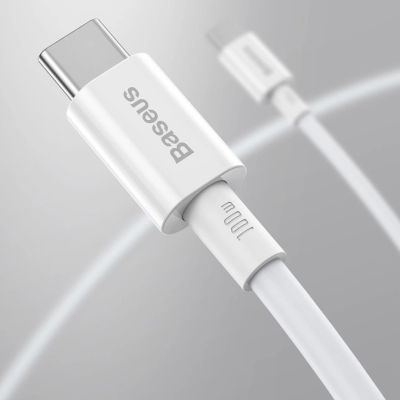 15. Baseus CATYS-C01 USB-C - USB-C PD QC FCP cable 100W 5A 480Mb/s 2m - black