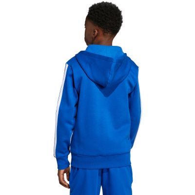 5. adidas Essentials Full-Zip Hoodie for Kids Blue JY4977