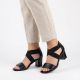 5. Women's black Jezzi RMR1954-27 strappy sandals