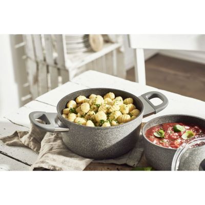 3. BALLARINI Murano pot with lid, granite, 24 cm, 75002-940-0