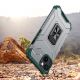 4. Crystal Ring Case Kickstand Tough Rugged Cover for iPhone 13 mini green