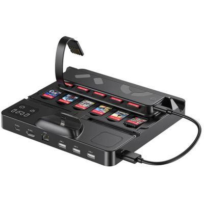 Unitek Switch Charging Station with Switch and Gaming Card Reader