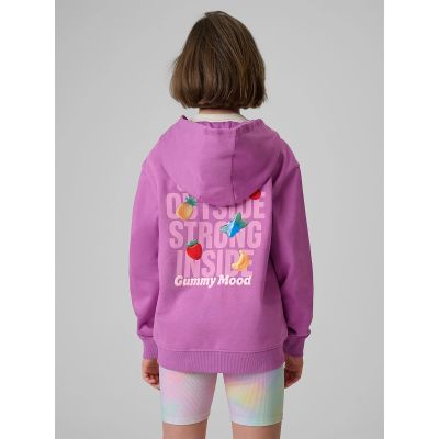 2. Girls’ Loose-Fit Hooded Sweatshirt 4F 4FJRSS26TSWSF2902-51S