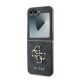 6. Guess Leather 4G Metal Logo Case for Samsung Galaxy Z Flip 6 - Black