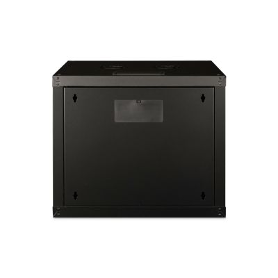 4. Digitus Unique 19" 9U rackmount network cabinet, 600x600, glass door, black, undivided, assembled, 100kg