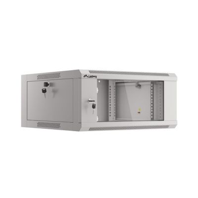 LANBERG WALL-MOUNTED CABINET 19" 4U 570X600 QUICK ASSEMBLY (GRAY, FLAT PACK) WFFA-5604-10S