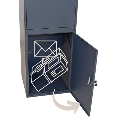 12. 2-IN-1 COURIER LETTERS BOX STANDING 38X41X102CM 1068749