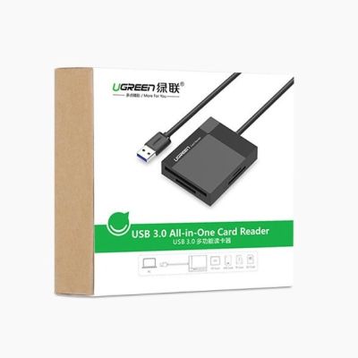 5. Ugreen CR125 30231 SD / micro SD / CF / MS memory card reader with USB 3.0 cable 0.5m - black