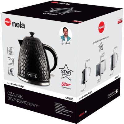 2. ELDOM NELA KETTLE, CAPACITY 1.7 L, POWER 2000 W, BLACK C26