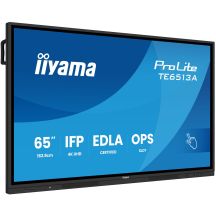 iiyama TE6513A-B2AG signage display Interactive flat panel 163.8 cm (64.5") Wi-Fi 500 cd/m2 4K Ultra HD Black Touchscreen Embedded processor Android 24/7