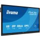 iiyama TE6513A-B2AG signage display Interactive flat panel 163.8 cm (64.5") Wi-Fi 500 cd/m2 4K Ultra HD Black Touchscreen Embedded processor Android 24/7